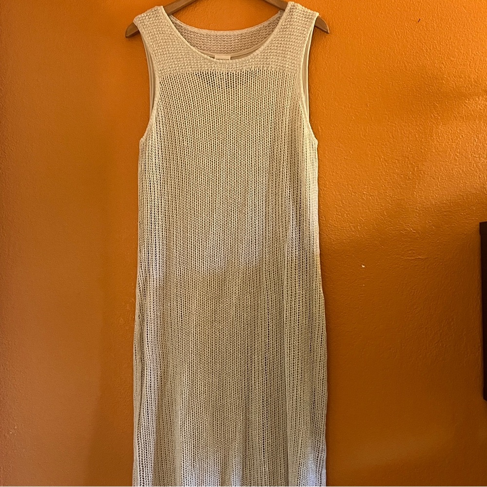 Sleeveless Cream Knit Dress by Chicos